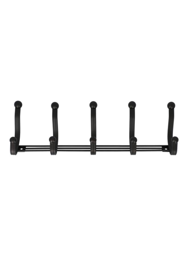 InterDesign York Lyra Wall Mounted 5-Hook Rack Bronze 53671  - Image 1