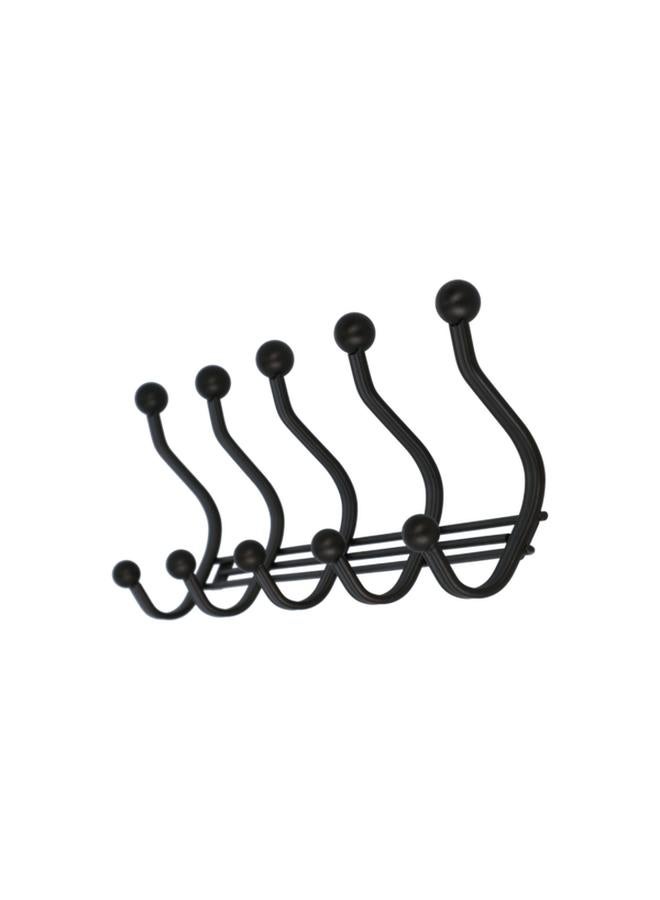 InterDesign York Lyra Wall Mounted 5-Hook Rack Bronze 53671  - Image 2