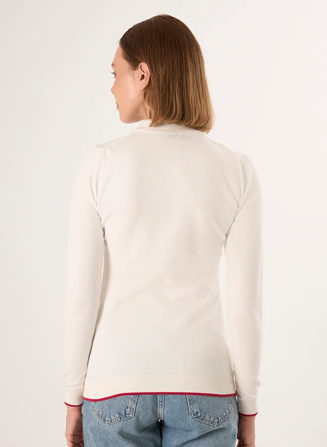 FELIX HARDY Polo Neck Knitted Pullover