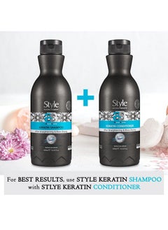 style aromatherapy Professional Keratin Treatment Combo Shampoo And Conditioner Sls/Sles Free Salt Free Sulphate Free Paraben Free After Straightening & Smoothening (Shampoo+Conditioner 400 Ml Each)  - Image 4