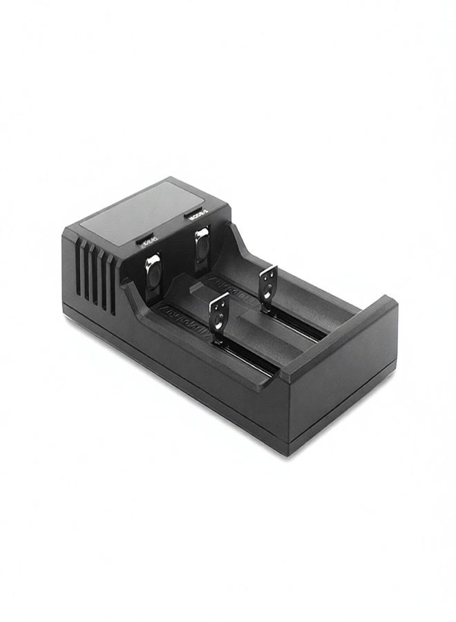 LiitoKala Lii-S2 Battery Charger LCD 2 Slots for 18650 26650 21700 18350 AA AA Lithium NiMH Battery Auto-polarity Detector Charger - Image 1