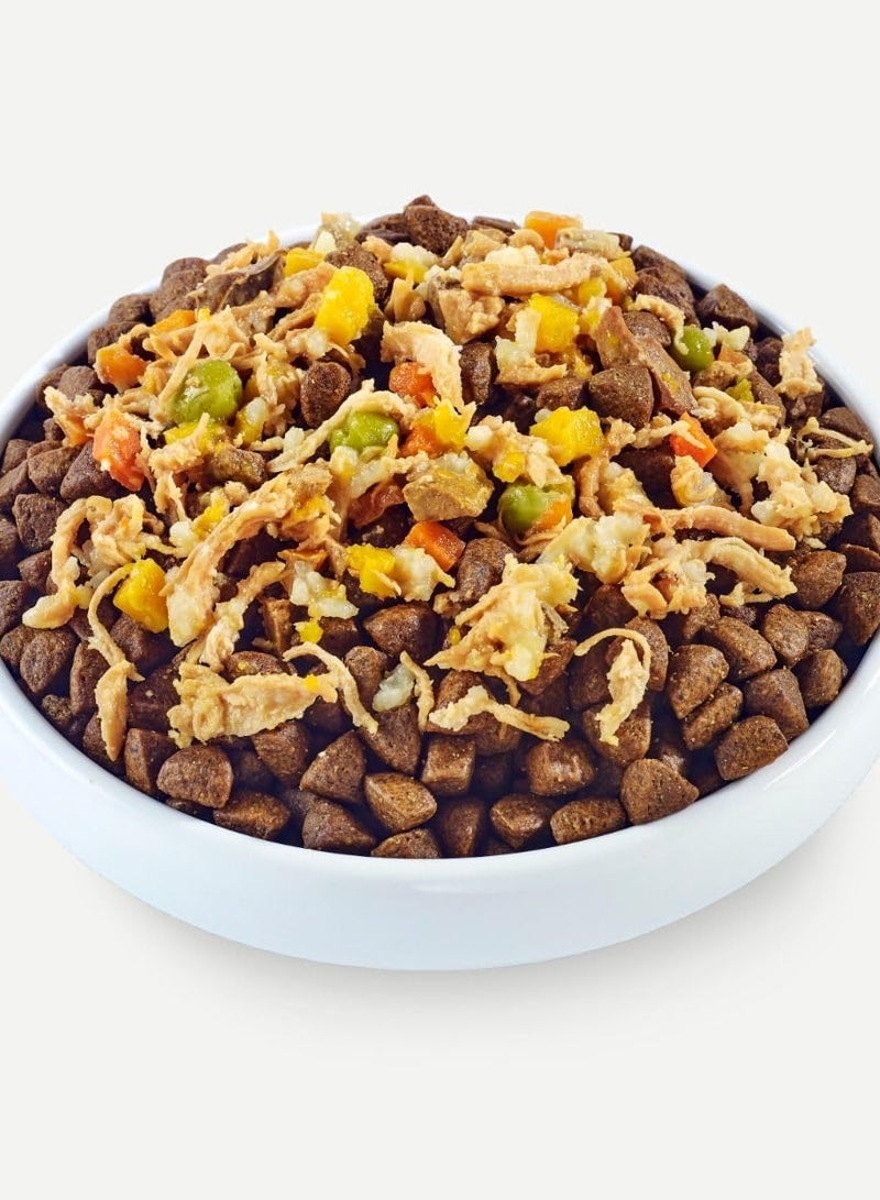 Applaws 12 قطعة من مرق الدجاج مع خليط لحم البقر مع طعام جاف للكلاب، علبة 156 جرام - Image 2