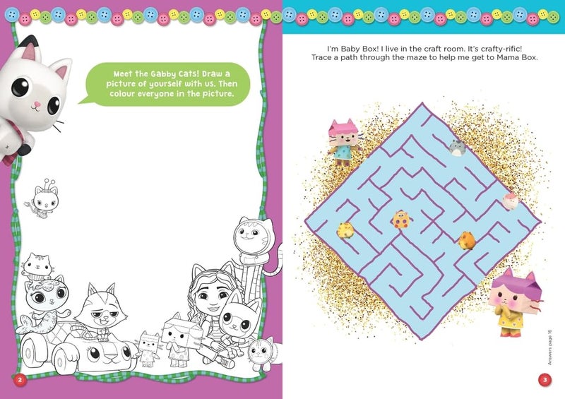 DreamWorks Gabby's Dollhouse: Crafty-Rific Sticker Activity Book - Image 2