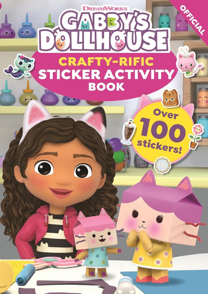 DreamWorks Gabby's Dollhouse: Crafty-Rific Sticker Activity Book - Image 1