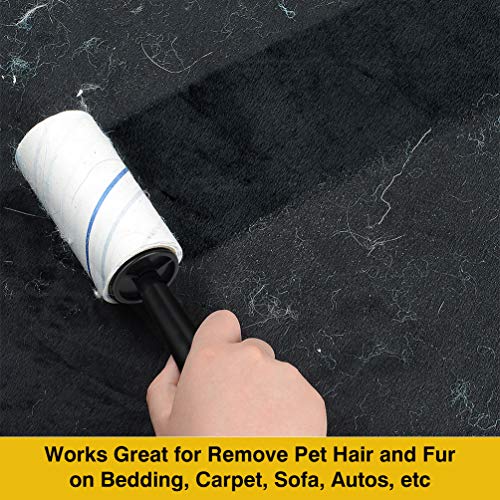 TIANBO FIRST Extra Sticky Lint Rollers for Pet Hair Small Pet Hair Rollers Dog Cat Fuzz Clean Removal Rolls Easy Tear Sticky Lint Roller Removers for Clothes Couch Furniture, 450 Sheets Total, 5 Packs - Image 3