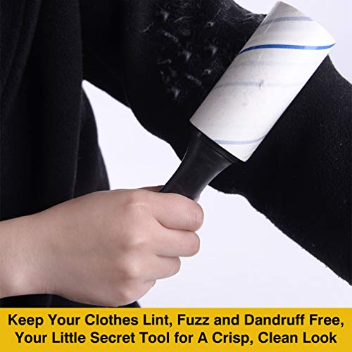 TIANBO FIRST Extra Sticky Lint Rollers for Pet Hair Small Pet Hair Rollers Dog Cat Fuzz Clean Removal Rolls Easy Tear Sticky Lint Roller Removers for Clothes Couch Furniture, 450 Sheets Total, 5 Packs - Image 2