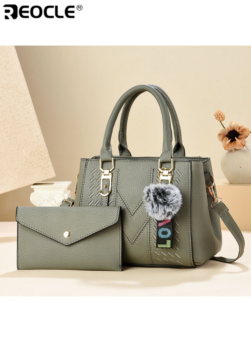 REOCLE Women's Handbag Travel Tote Bag Adjustable Shoulder Strap Durable Zipper Closure Comfortable PU Leather Perfect for Work Travel - Image 4