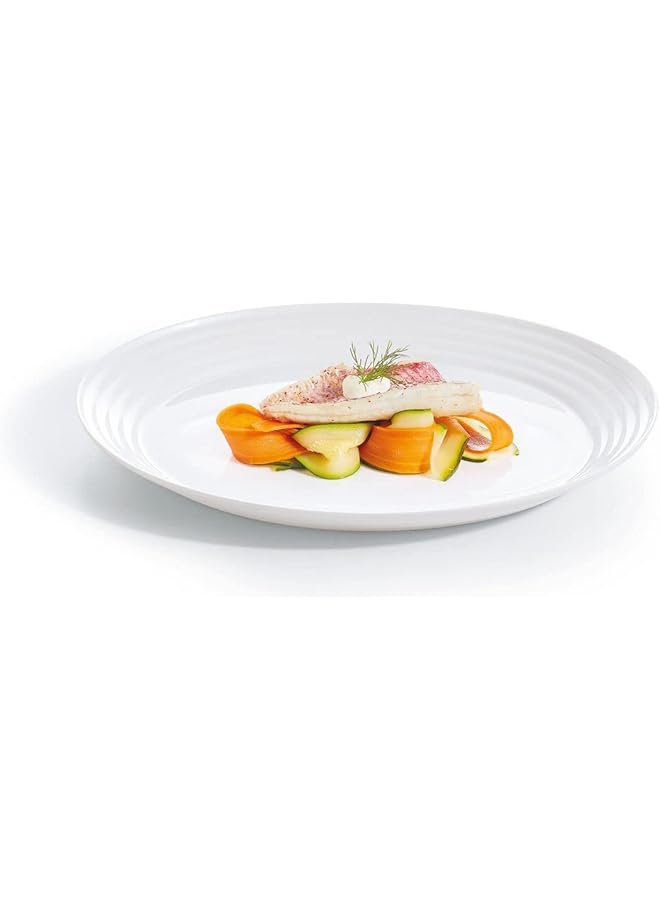 Luminarc Harena Oval Platter, 33 Cm X 25 Cm Size, White - Image 3