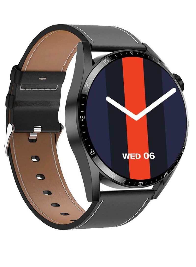 Zoom Plus Germany Bluetooth Calling Multi-Function Heart Rate Monitoring Smartwatch Black - Image 1