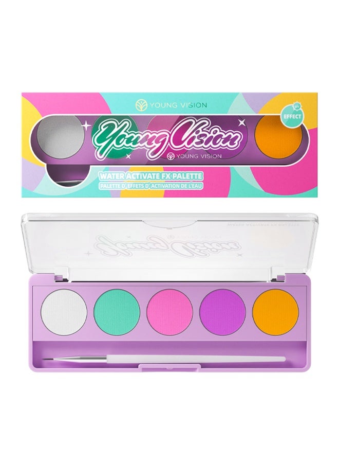 يونج فيجن مجموعة لوحة تأثيرات المياه، لوحة طلاء الوجه والجسم – نيون فلوريسنت، يتوهج تحت الأشعة فوق البنفسجية وضوء الليزر الأسود، مكياج FX لرسم الوجه، توهج تحت ضوء أسود، كحل، وفن الجسم، #02 ... - Image 1