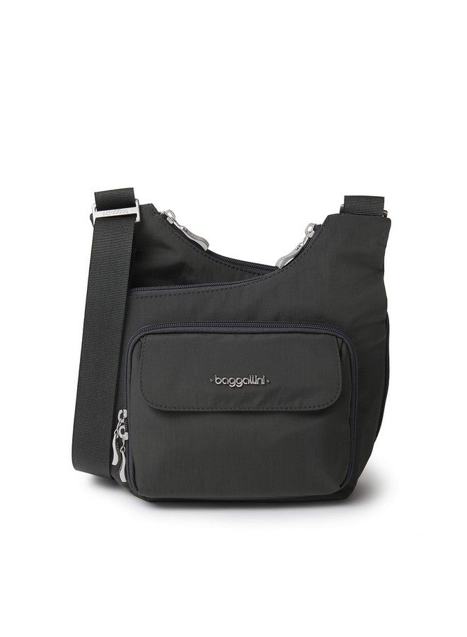 باجاليني حقيبة يد متقاطعة من Baggallini للجنسين، باللون الرمادي الداكن، مقاس واحد أمريكي - Image 4