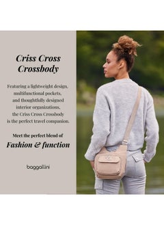 Baggallini Baggallini unisex adult Criss Cross Handbags, Charcoal, One Size US  - Image 2