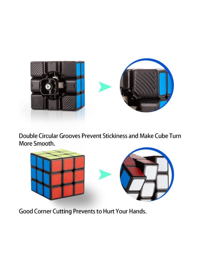 WinCheer Magic Combination 3D Puzzle Gear Cube, 3x3 Match-specific Speed Gear Cube Stickerless Twisty Puzzle - Image 5