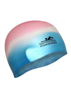 CONQUEST Silicone Swimming Cap Protect your hair and enjoy a comfortable workout with this multi-colored swimming cap  - Image 5