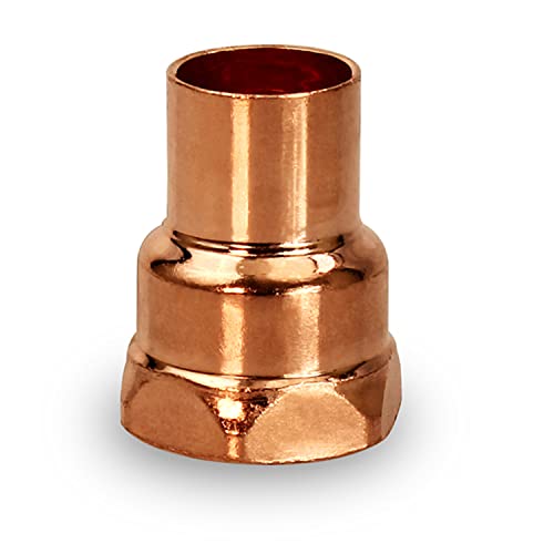 SUPPLYGIANT Supply Giant DDGA0250 Female Adapter Fitting with C X F Connections 212 Copper - Image 1