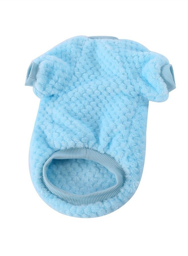 Loquat Squality Fall And Winter Dog Clothes Blue - Image 3