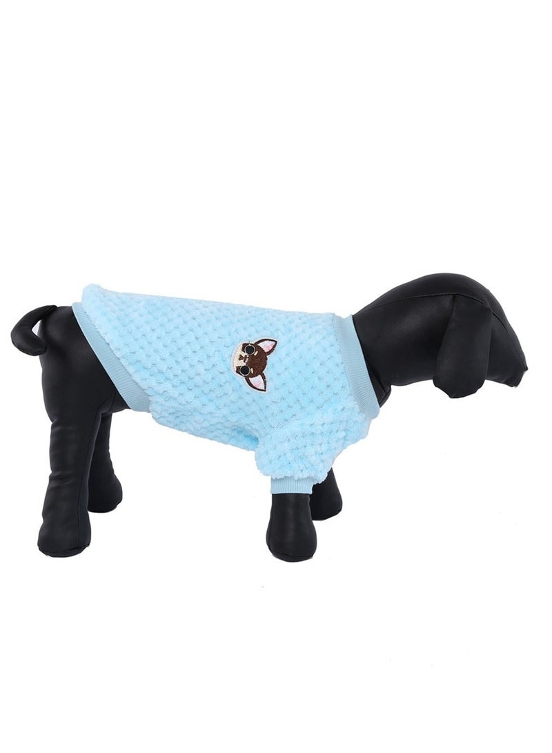 Loquat Squality Fall And Winter Dog Clothes Blue - Image 2