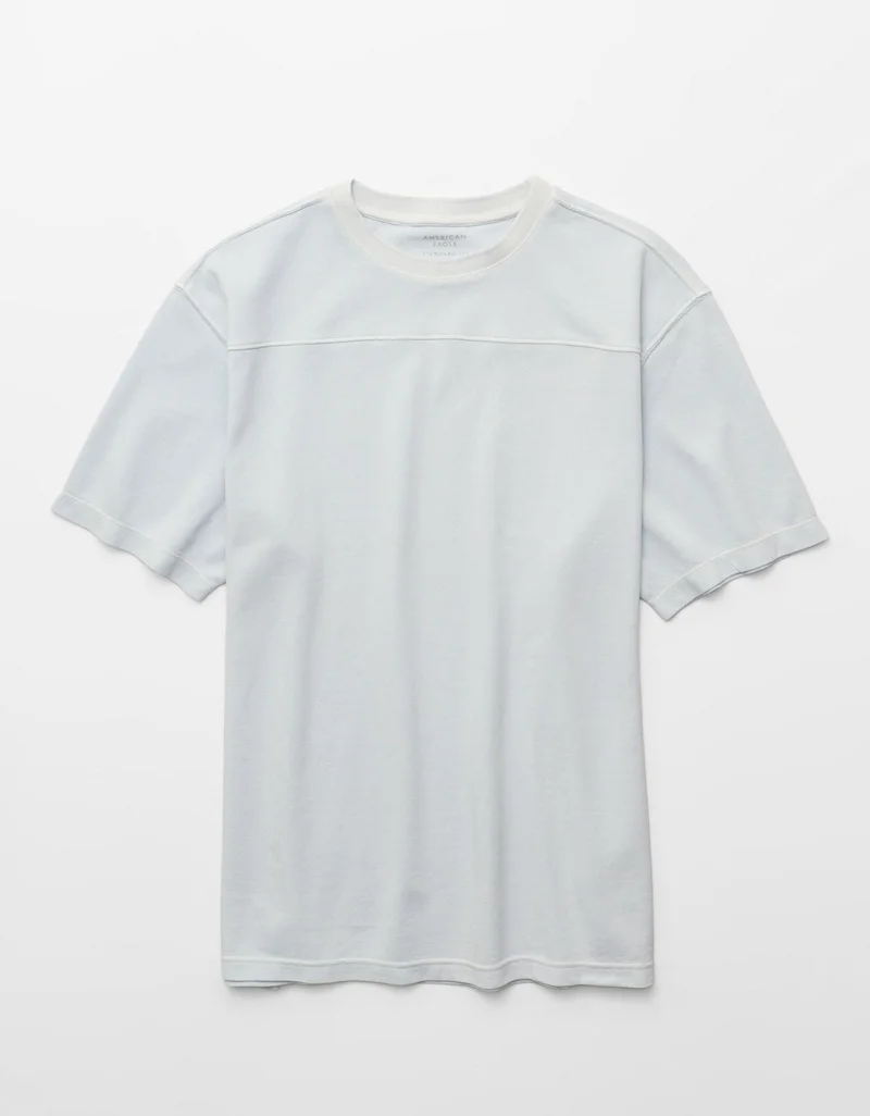 American Eagle  AE Short-Sleeve Pique T-Shirt  | Best Price UAE