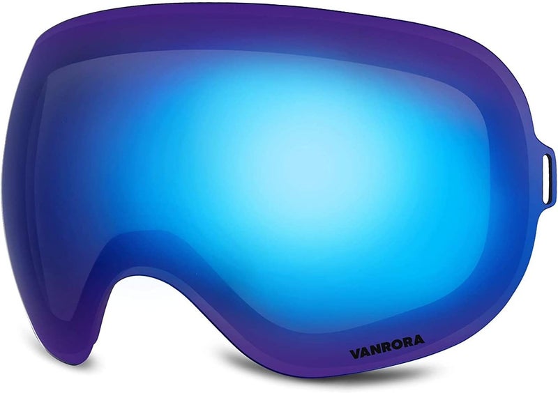 VANRORA X-Mag Ski Goggles Replacement Lens, Extra Snowboard Goggles Lens, Anti-Fog & 100% UV Protection - Image 1