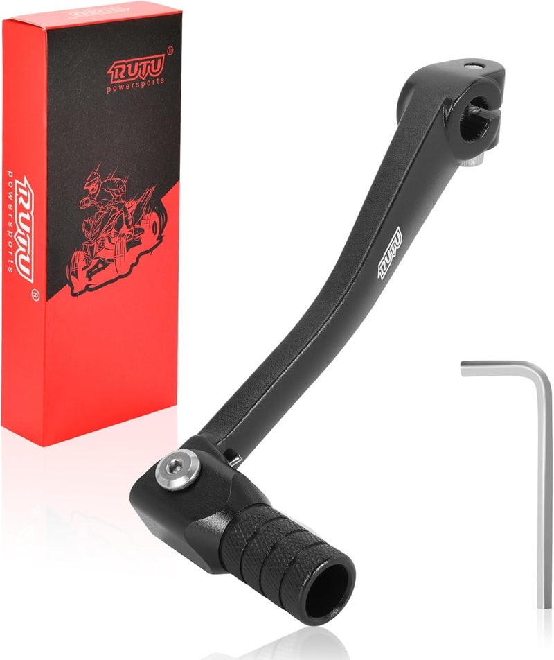 RUTU CNC Gear Shifter Alloy Folding Unbreakable 110cc 125cc Replacement for Dirt Pit Bike CRF50 XR50 - Black - Image 1