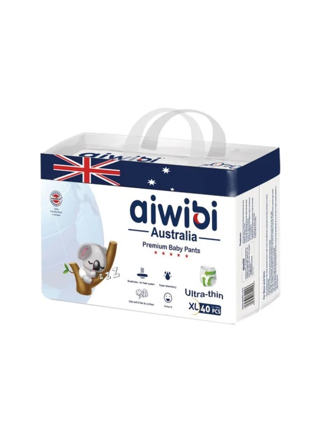 Aiwibi - Premium Baby Pants - Size XL 12-17kg - 40pcs