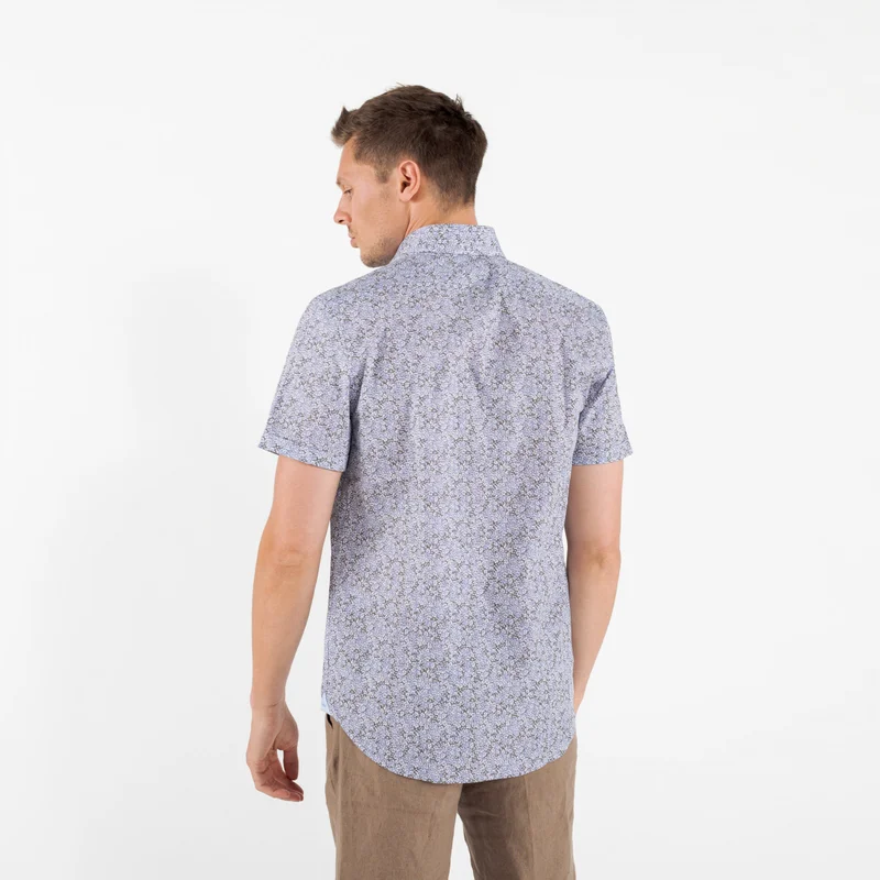 Vicomte A. Clive Sky Blue Shirt 100% Cotton