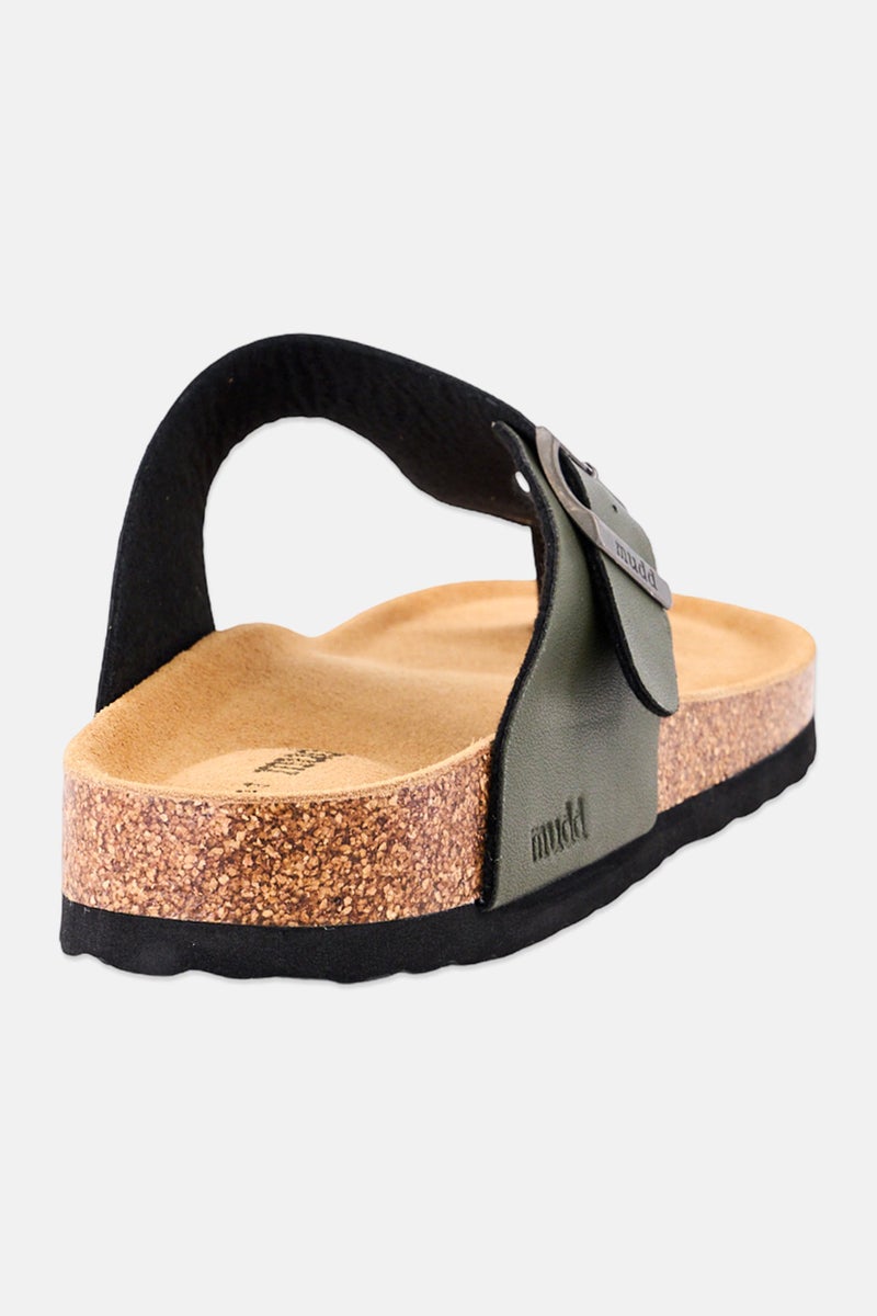 Mudd Men Slip On Cork Sandals, Olive - Image 3