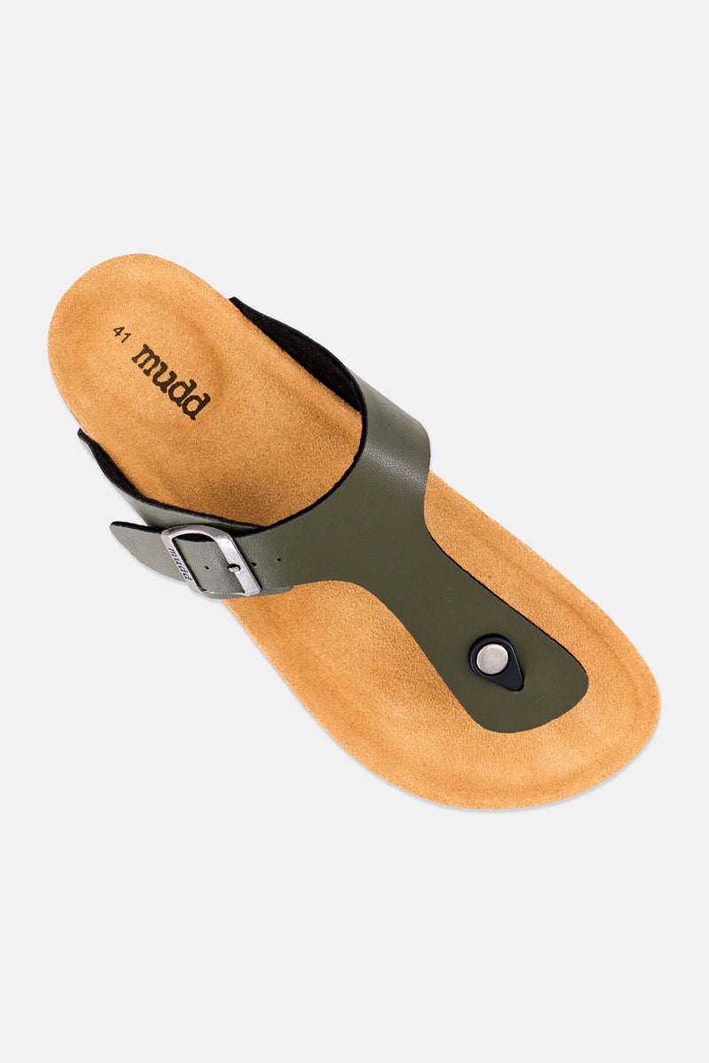 Mudd Men Slip On Cork Sandals, Olive - Image 2