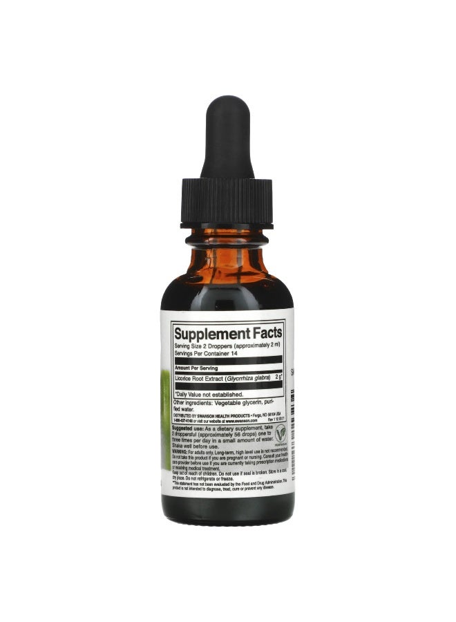 Swanson, Licorice Root Liquid Extract, 2 g, 1 fl oz (29.6 ml) - Image 2