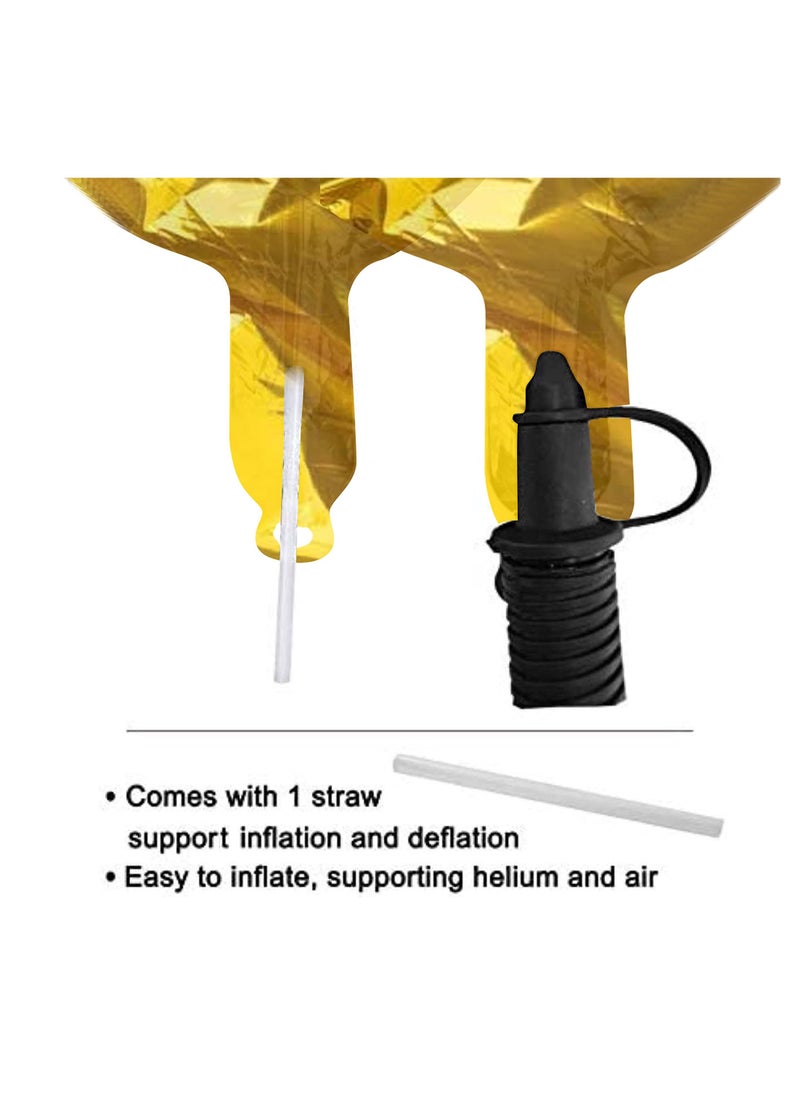 MARKQ 40 inch Number Balloons, Large Gold Foil Helium Balloons for Anniversary Wedding Birthday Party Decoration Supplies (Number 1)  - Image 4