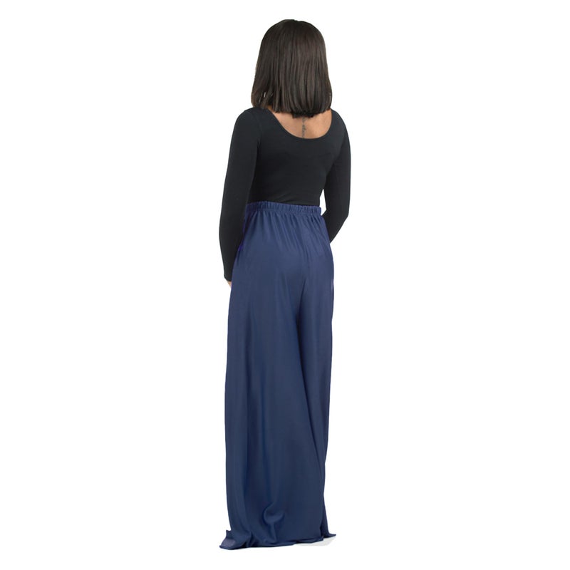 Danzcue Womens Celebration of Spirit Palazzo Pants, Navy, MA - Image 4