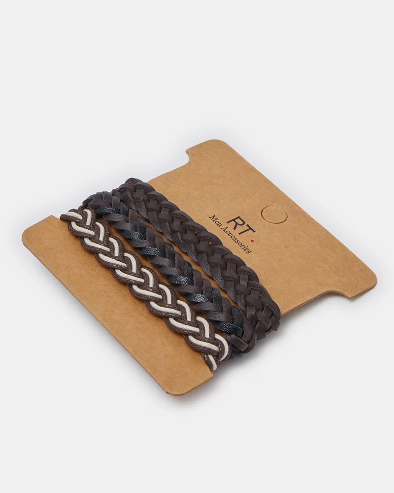 REDTAG Men Assorted Braided Bracelet