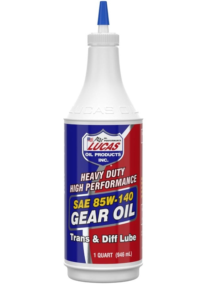 LUCAS OIL زيت التروس الثقيلة Lucasoil LUC10042 SAE 85W-140-1 كوارت  - Image 1