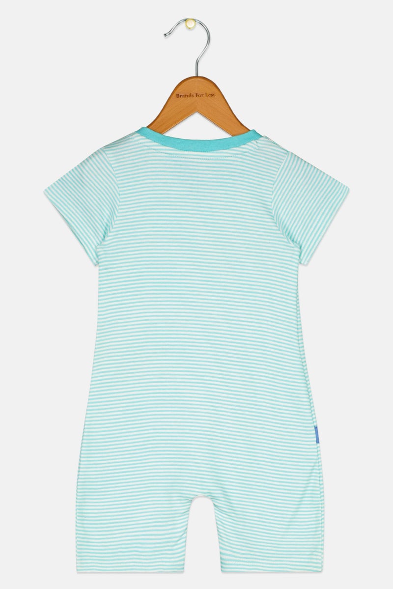 Hamleys Toddlers Boy Stripe Short Sleeve Jumpsuit, Multicolor - Image 2