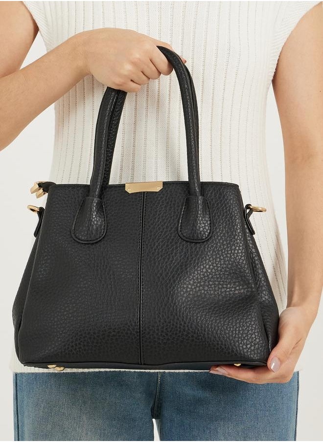 Styli Pebble Textured Handbag with Purse Set  - Image 3