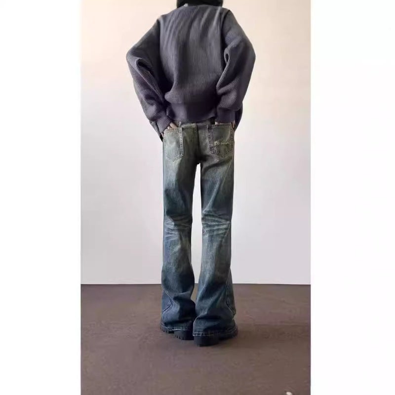 Unisex Classic Denim Jeans Loose Fit Daily Outdoor Wear - Image 4