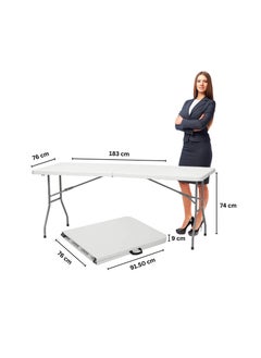 SunBoat Commerce Portable folding 6-seater dining set with a 6ft table | Outdoor - Indoor use  - Image 3