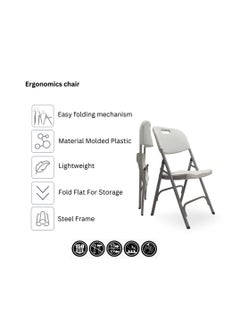 SunBoat Commerce Portable folding 6-seater dining set with a 6ft table | Outdoor - Indoor use  - Image 5