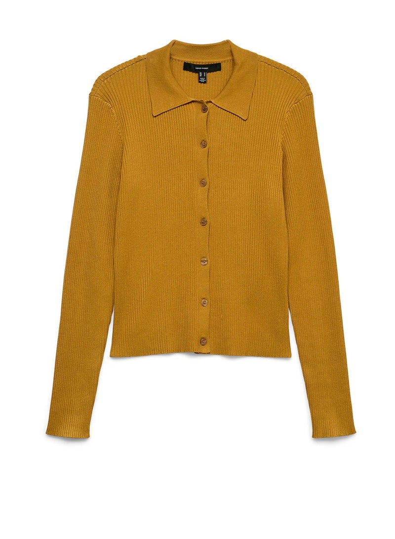 Vmvadin Ls Poloneck Cardigan