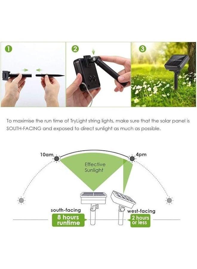 Solar Outdoor Fairy Lights Balcony Garden Courtyard Decorative - Image 3