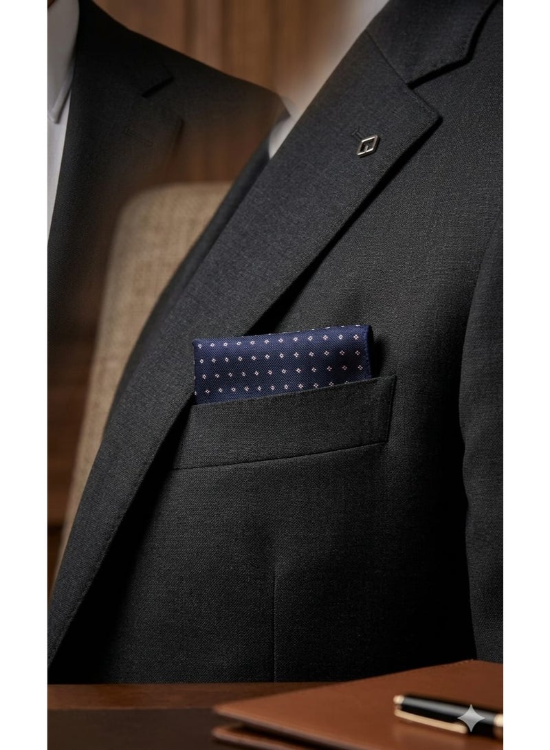 Men's pocket square to complete a formal suit look - high-quality fabric with a modern design - Image 2