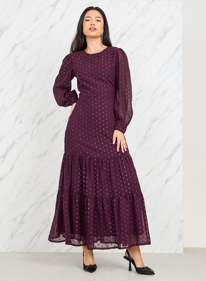 Styli Tiered Chiffon Dress  - Image 1