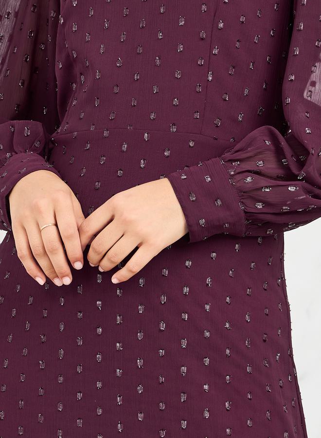 Styli Tiered Chiffon Dress  - Image 3