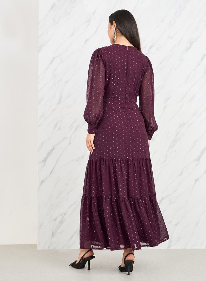 Styli Tiered Chiffon Dress  - Image 4