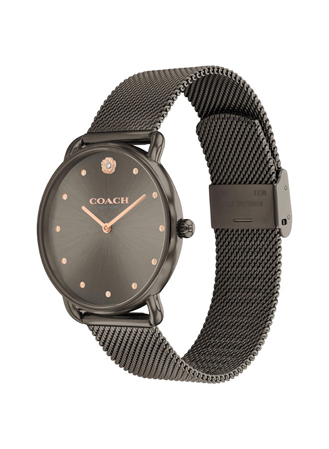 COACH ساعة يد نسائية أنالوج دائرية من الفولاذ المقاوم للصدأ 14504210 - 36 مم - Image 2