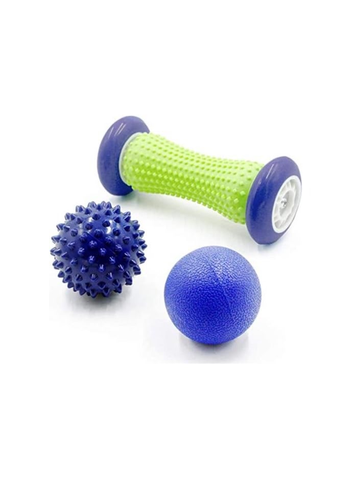 general Foot Massage Roller Spiky Ball Relieve Plantar Fasciitis Heel Spurs Foot Arch Pain Deep Tissue Acupressure Reflexology Massager Relax Sore Muscle Knots - Image 1