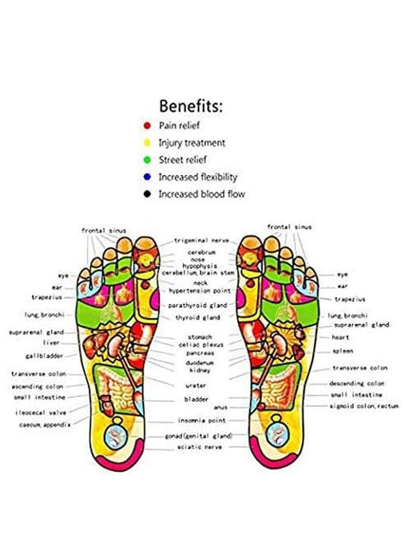 general Foot Massage Roller Spiky Ball Relieve Plantar Fasciitis Heel Spurs Foot Arch Pain Deep Tissue Acupressure Reflexology Massager Relax Sore Muscle Knots - Image 3