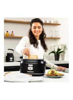 Westinghouse Retro Series 2-Slice Toaster 815W - Black | High-Power Toaster for Even Toasting, Bagels & More  - Image 2