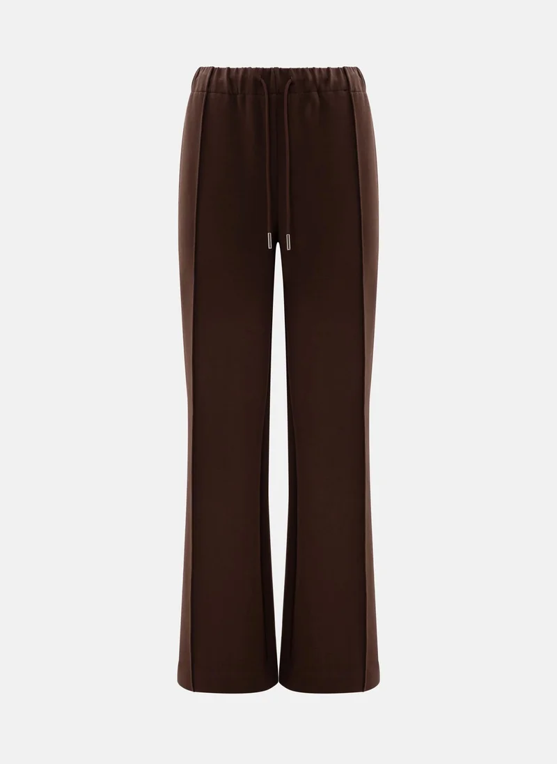Lichi Loose french terry trousers with stitching on the pant legs
