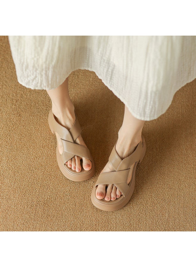 AME Fashion Hot Platform Sandals, Thick-sole Casual Sandals, Height-increasing And Slimming Sandals, Comfortable Summer Sandals - Image 5